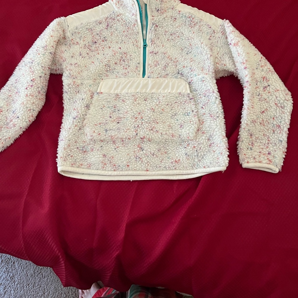 DSG Multicolor Speckled Sherpa Pullover